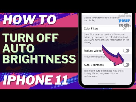 How to Turn Off Auto Brightness on iPhone 11