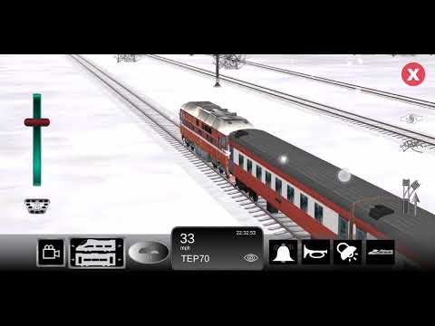 Train simulator | Winter Trans siberian route - Android gameplay