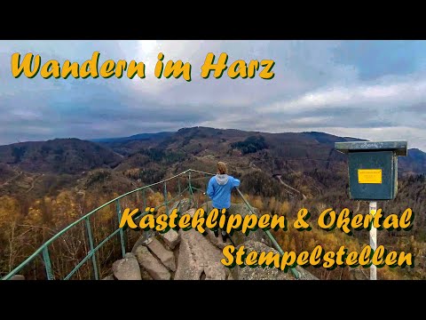Panorama- Wanderung im Harz  - 3 Stempelstellen der Harzer Wandernadel - Kästeklippen und Okertal