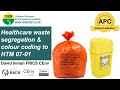 Healthcare Waste Segregation Colour Coding To HTM 07 01