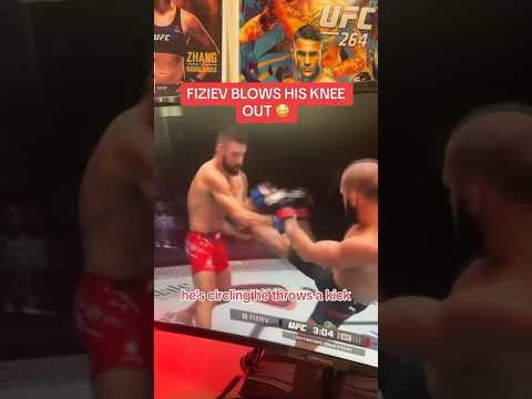 Fiziev blows his knees out 😳 #ufc #shorts
