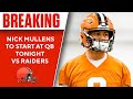 BREAKING: QB Nick Mullens to Start for the Browns Today vs Raiders | CBS Sports HQ