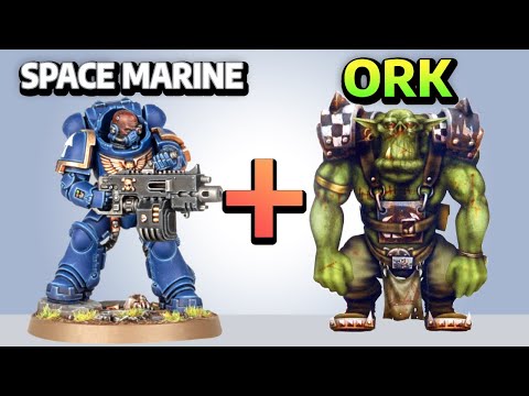 Angels of Waaagh! Kill Team of Orks in Space Marine Armor