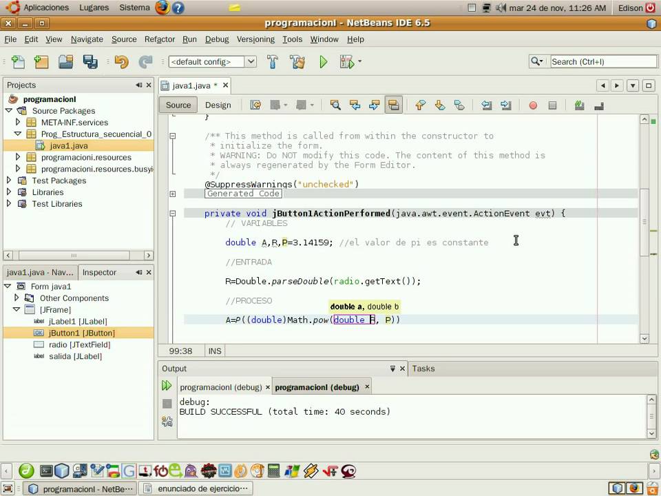 [8] Programacion en JAVA con Netbeans, Estructura Secuencial