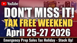 Texas Emergency Supplies Sales Tax Holiday 2026: What You Can Buy Tax-Free April 25-27