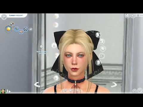 sims 4 custom content download blonde female Summer Holiday by Bonita100 Cas Video Preview