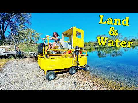 Building an Amphibious Camper - Full Build & Night on the Water