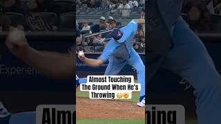 Tyler Rogers is almost touching the dirt as he throws ???? #MLB #BlueJays