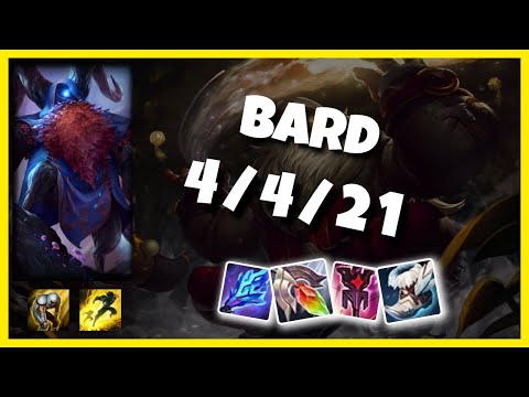 Bard vs Pyke EU Challenger SUPPORT (4/4/21) Gameplay Replay - Patch 10.24