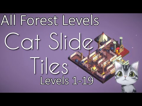Cat Slide Tiles - All Forest Levels (Level 1 - 19) - YouTube