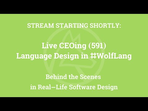 Live CEOing Ep 591: Language Design Review of Calculus & Algebra Features