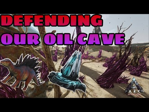| ELE VEINS | DEFENDING OUR OIL CAVE | FROM ENEMY | MTS | PVP ARK  | EP 6 |