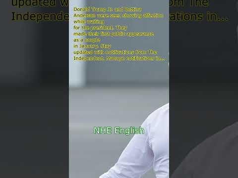 Donald Trump Jr. and Bettina Anderson pack on the PDA while waiting for the president