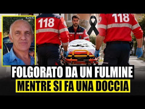 TRAGEDIA, APRE IL RUBINETTO DELLA DOCCIA, UN FULMINE LO COLPISCE: MORTO FOLGORATO IN SARDEGNA