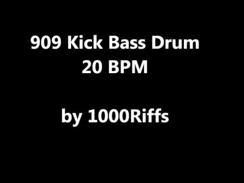 909 Kick Bass Drum : 20 BPM - Beats Per Minute