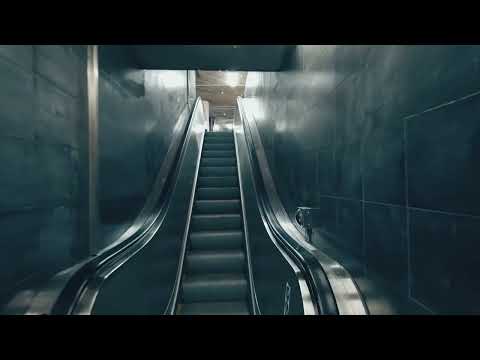 Sweden, Stockholm, Skanstull Subway Station, 2X escalator