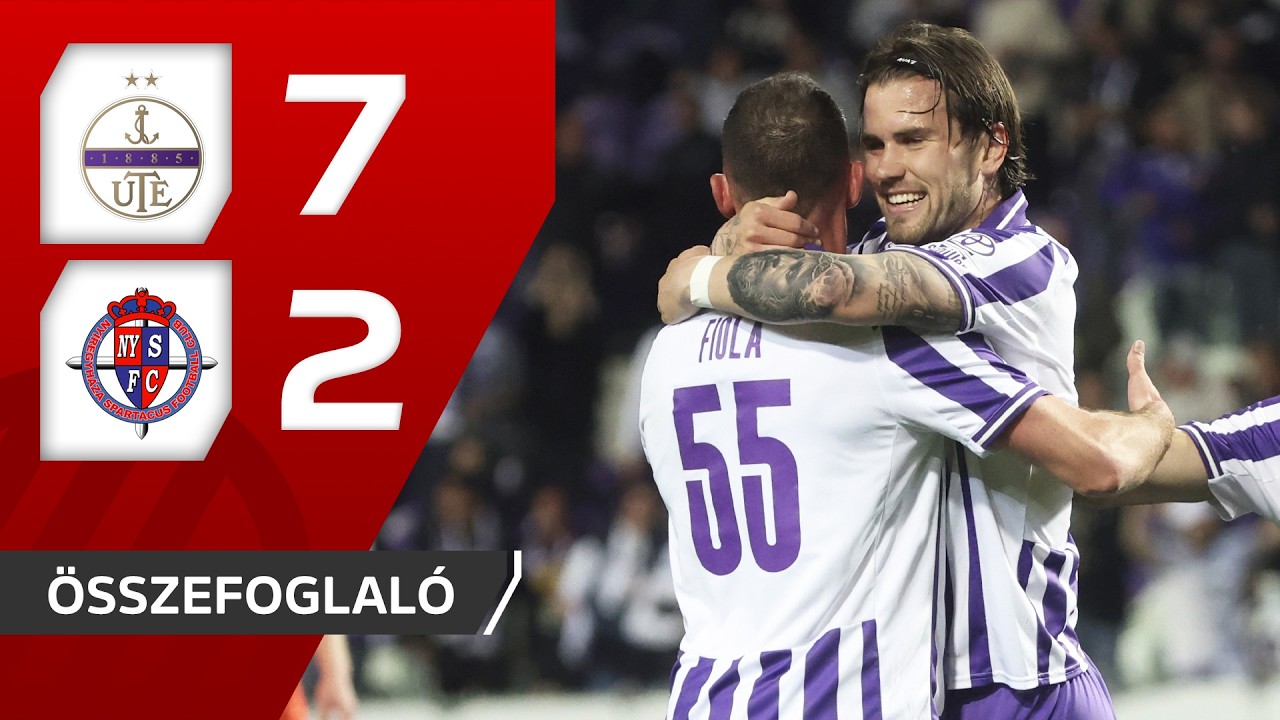 Újpest vs Nyiregyháza Spartacus Highlights