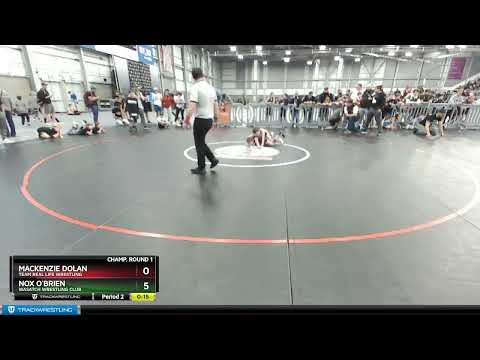 70 Lbs Champ. Round 1 - Nox O`Brien, Wasatch Wrestling Club Vs Mackenzie Dolan, Team Real Life Wre