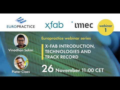 S12 X-FAB Technologies: E1 X-FAB introduction, technologies and track record