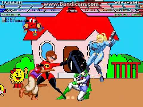 MUGEN Request: Aladdin & Elastigirl Vs Supergirl & Zero Suit Samus