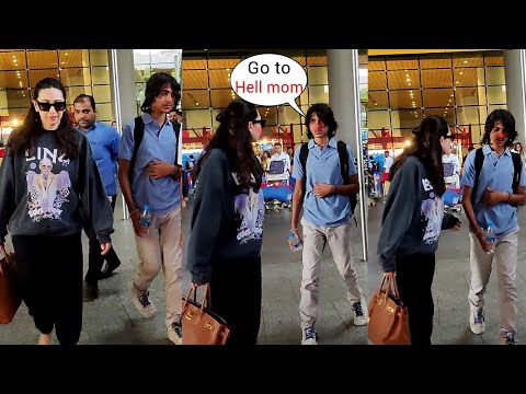 Karisma Kapoor's Son Kiaan got angry & misbehaved with Karishma and Refuses To Walk With Her
