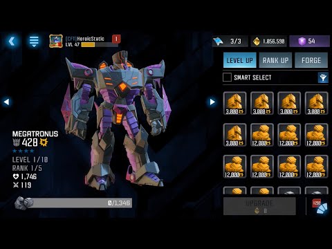 Getting 4 Star Megatronus and Ranking up to maximum