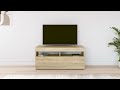 Mobile Porta TV con Luci LED Rovere Sonoma 90x35x40 cm - Foto miniatura 1