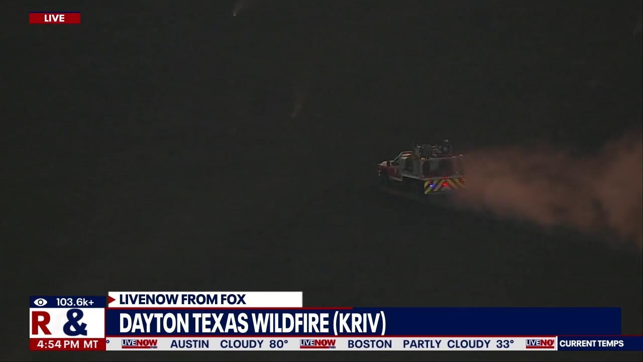 LIVE NOW: Wildfire in Texas, "hundreds of acres" crews battling fires