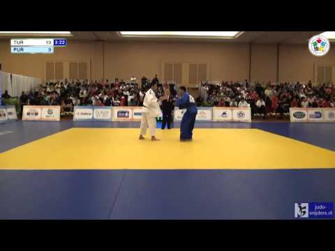 Judo 2013 Wold Championship Miami Cadets: Abanoz (TUR) - Ayala (PUR) [-73kg]