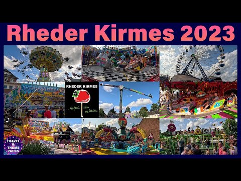 Rheder Kirmes 2023 🎡🎠🎢 ALLE Fahrgeschäfte [4K] kompletter Rundgang