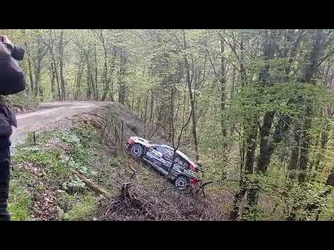 WRC Rally Croatia 2023 - SS1, Erik Cais crash