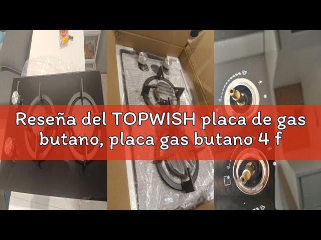 Vídeo relacionado con Topwish Placa de gas butano, Placa de gas 2 fuegos, 4750W
