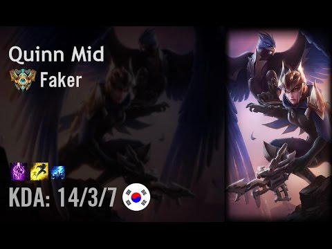 Quinn Mid vs Zed - Faker - KR Challenger Path 6.5