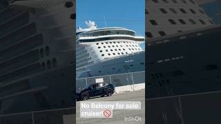 Solo cruisers stop booking balcony cabins! #solotravel #solocruise