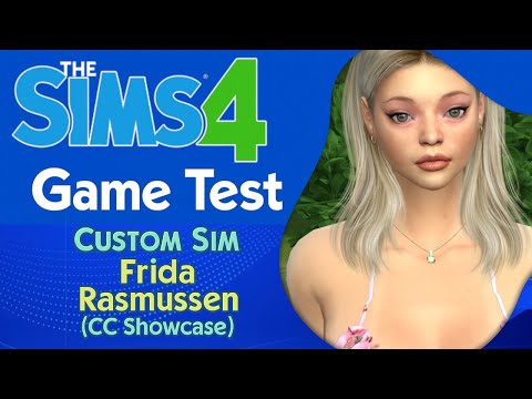 sims game custom sim download blonde female Frida Rasmussen by Bonita100 Game Video Preview