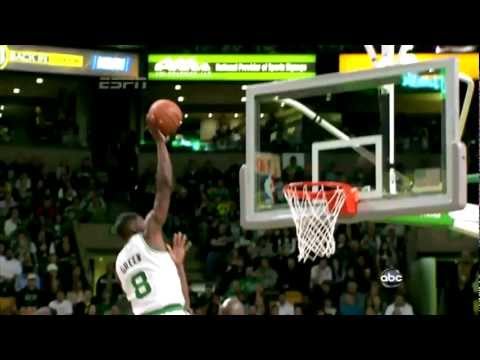 Jeff Green  Amazing Dunk on C.Bosh - Heat @ Celtics