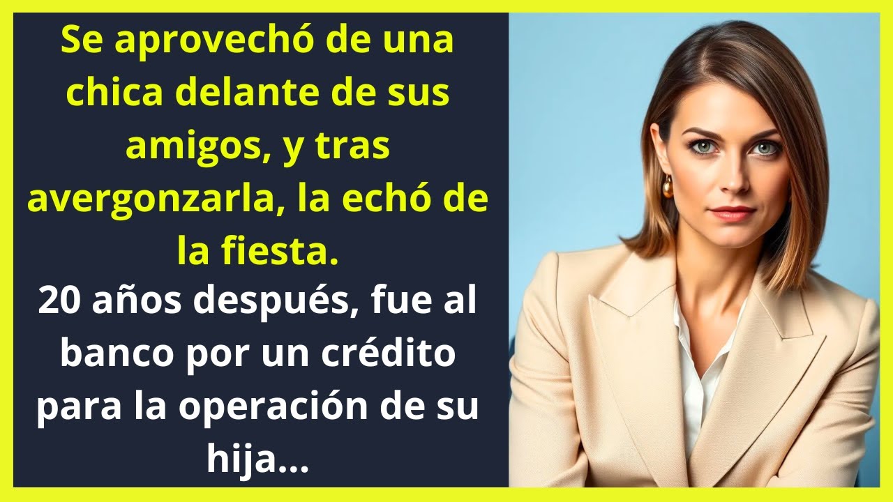 20 años después, fue al banco por un crédito y vio a alguien que conocía...