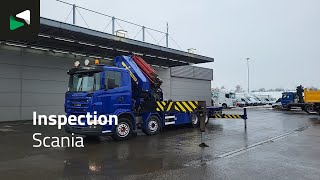 Cami&atilde;o de caixa aberta Scania R420 R 8X2 Palfinger PK100002 Crane Kran + PJ170 JIB Lift Axle E | Imagem 4 - Autoline