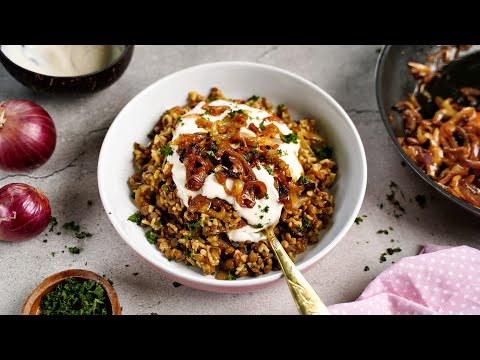 Mujadara | Lebanese Lentils and Rice (Easy, Vegan, Gluten-Free Recipe)