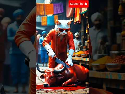 Cat Qurbani Mubarak 2025 🥰 #qurbani2025 #cat #goat #cow #deer #viralvideo #ai #trending #foryou