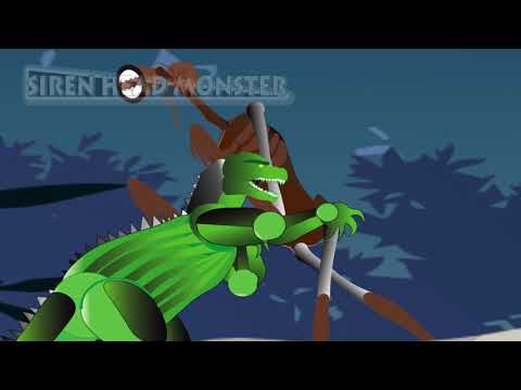 COMPILATION, siren head vs siren head boss ||Godzilla, Shin Godzilla vs PAC:  Attack Swallow ALL