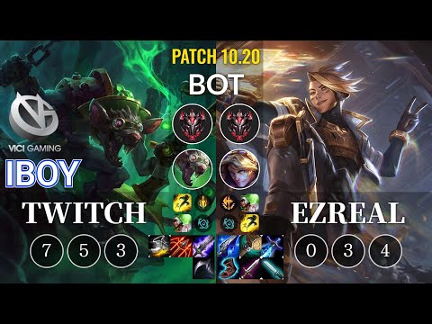 VG iBoy Twitch vs Ezreal Bot - KR Patch 10.20