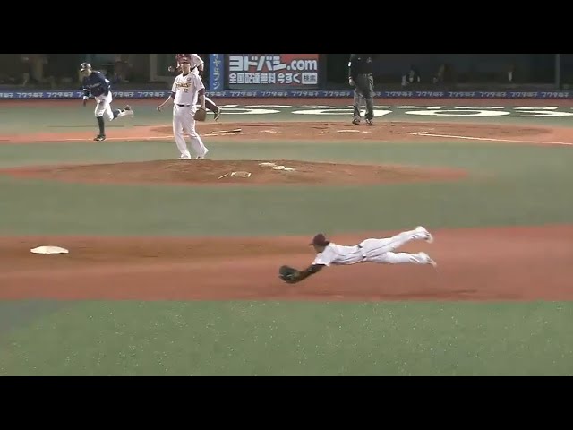 【5回表】イーグルス・後藤 ダイビングキャッチで先発・レイを援護!! 2015/5/1 E-L