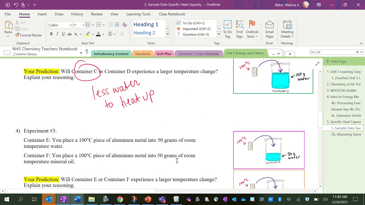 Specific Heat Capacity Lab
