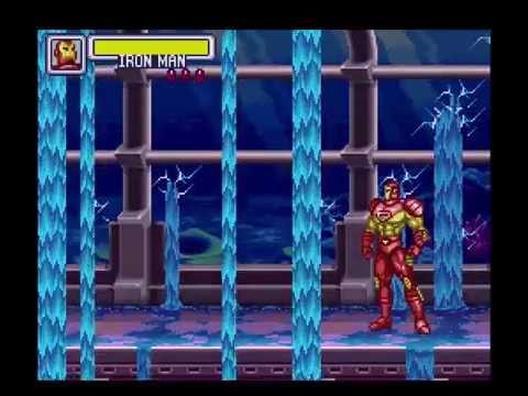Marvel Super Heroes - War of Gem - BOSTON AQUARIUN Stage (SNES)