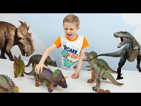 Динозавры для детей и Даник. Развивающие видео про ДИНОЗАВРОВ из Юрского периода. Тиранозавр и др.