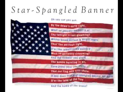 Nils K. Rue sings "Star Spangled Banner"
