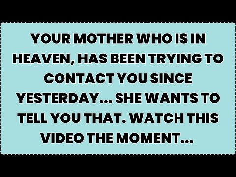 ♾️ YOUR MOTHER WHO IS IN HEAVEN, HAS BEEN TRYING TO CONTACT YOU SINCE YESTERDAY... SHE WANTS TO...