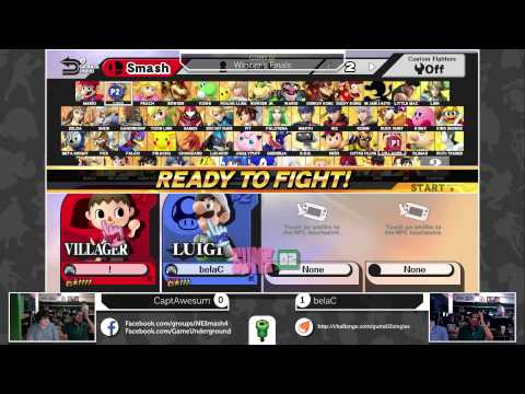 GUM2 Singles (Winner's Finals): belaC (Luigi) vs CaptAwesum (Villager/Wii Fit)