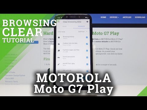 How to Clear Browsing Data in MOTOROLA Moto G7 - Erase Browser Storage